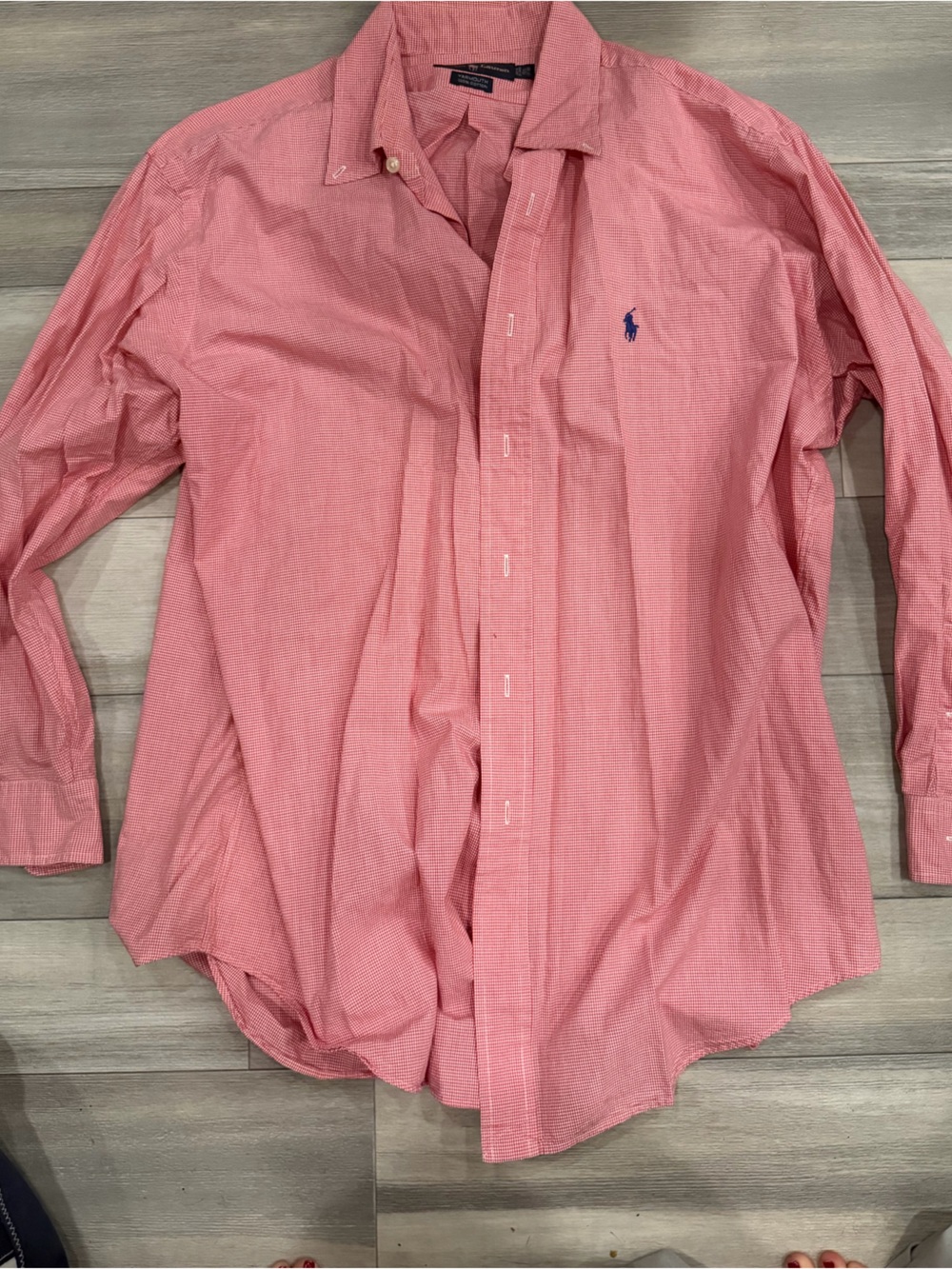Ralph Lauren Pink Button-Down Dress Shirt